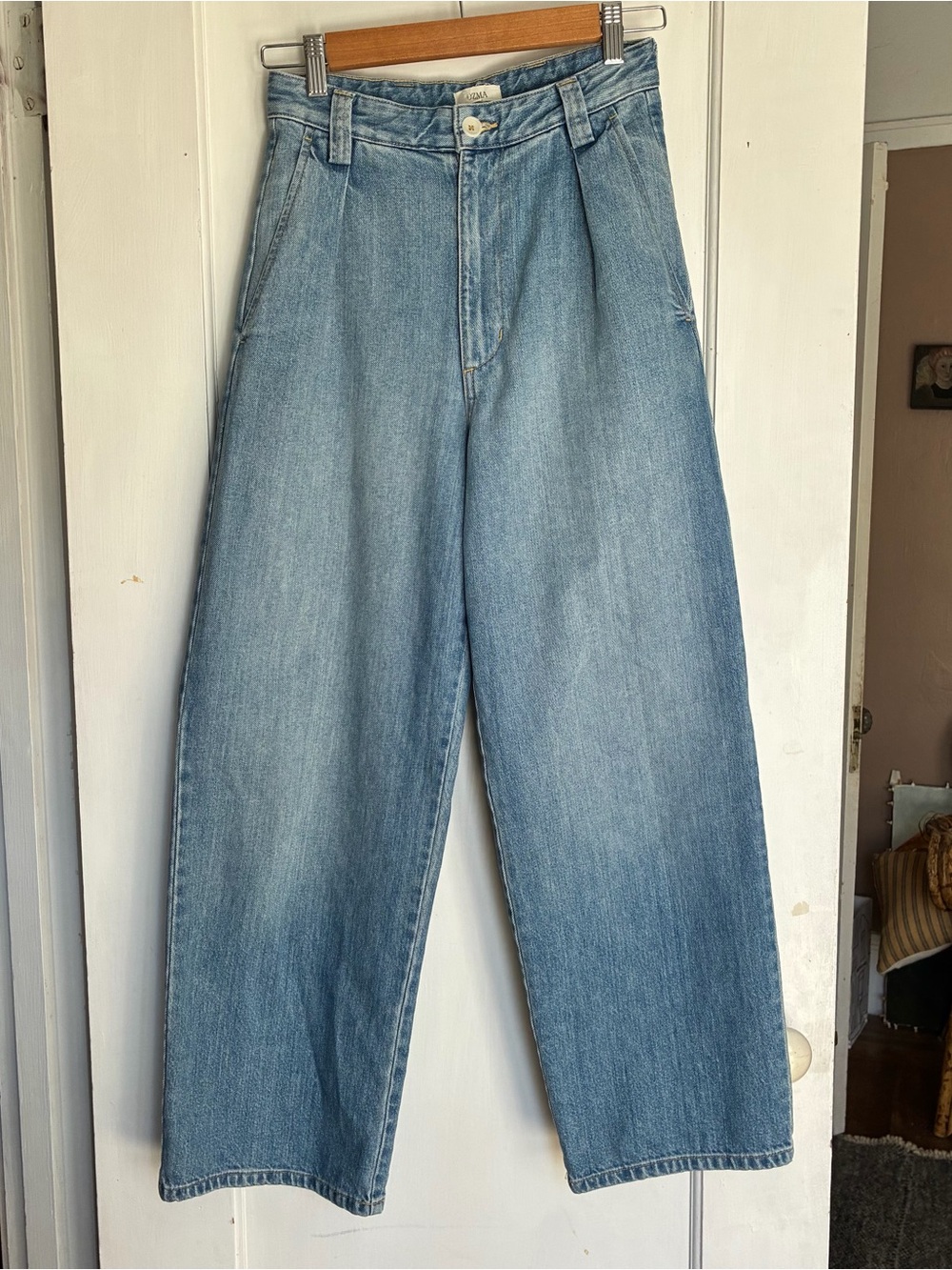 Ozma field pant in vintage light blue